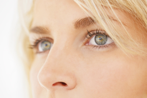 Close Up Eyes Light Glow